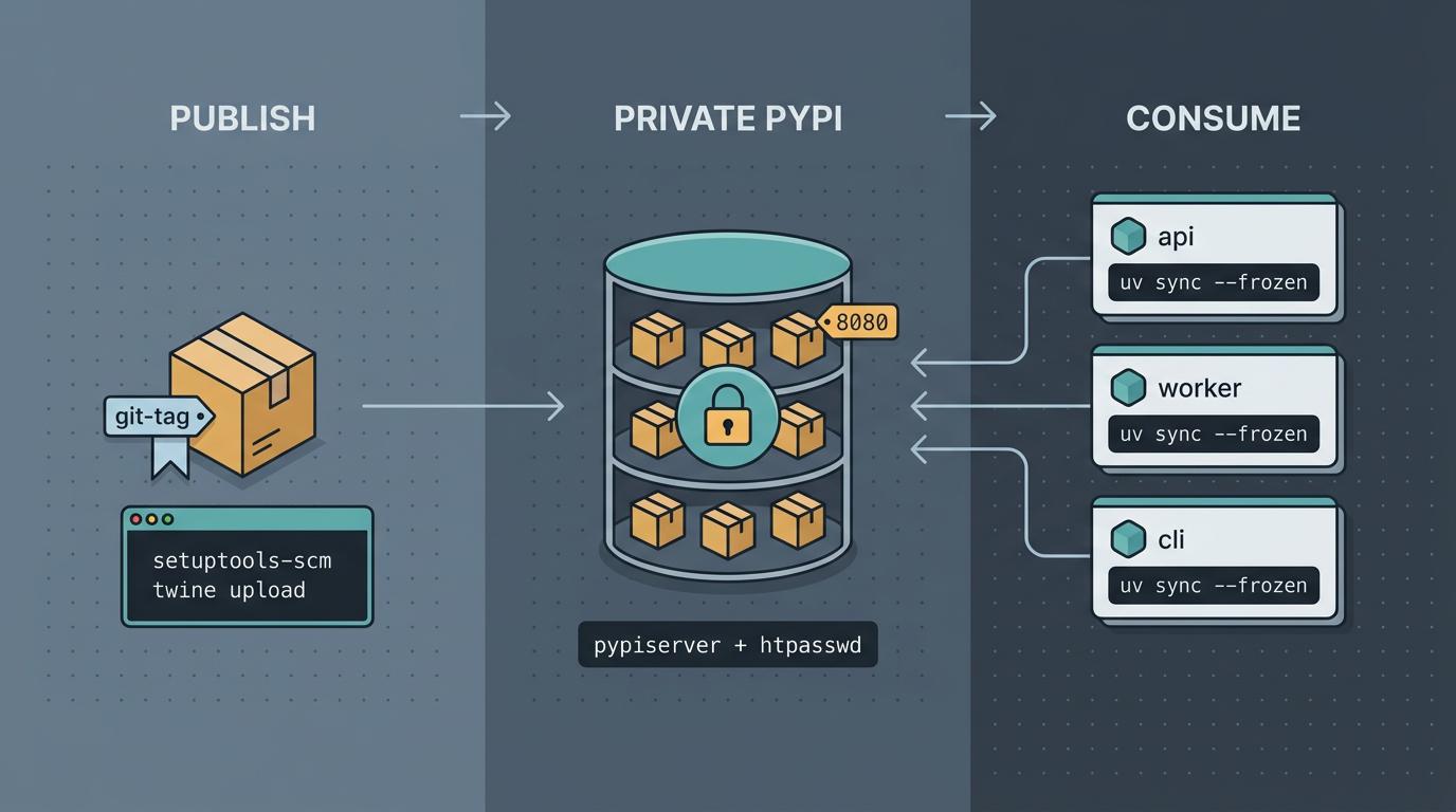 自建私有 PyPI：用 pypiserver + uv 把内部库理顺的实战笔记
