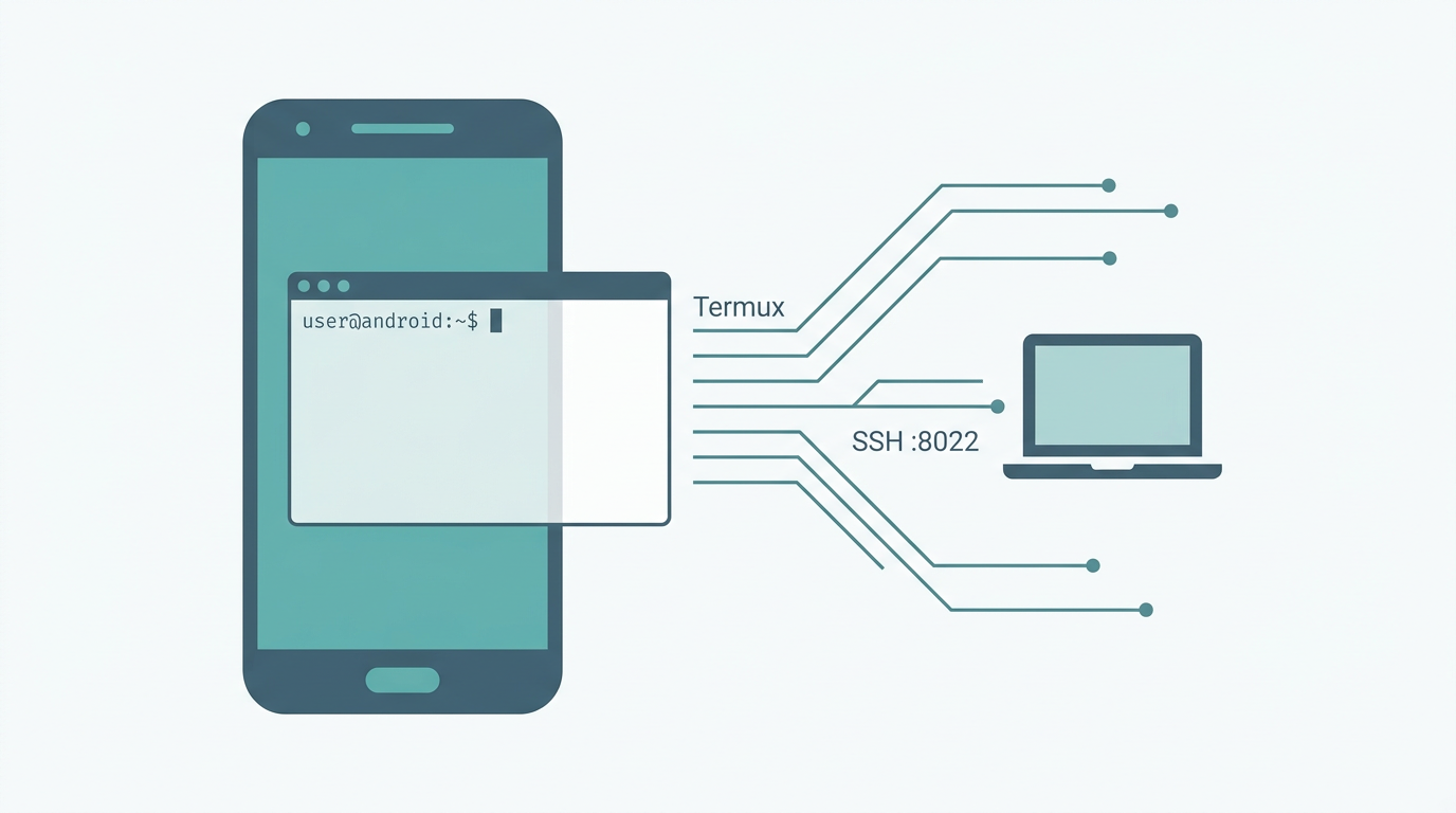 Termux 上安装并启动 OpenSSH 服务端：局域网登录手机里的 Linux 环境