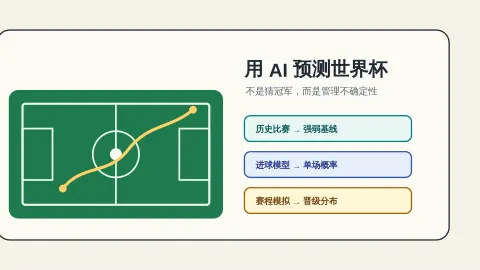 怎么用 AI 预测世界杯：别问冠军是谁，先问概率怎么来