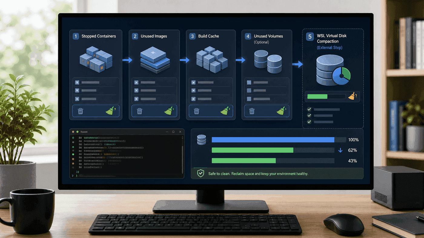 Disk cleanup order under the Docker Desktop WSL backend